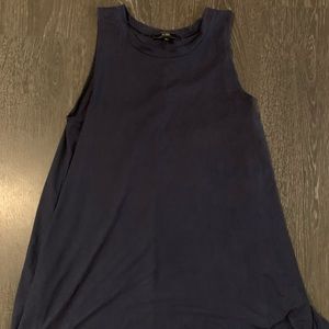 Large navy blue suede dress or tunic by vibe